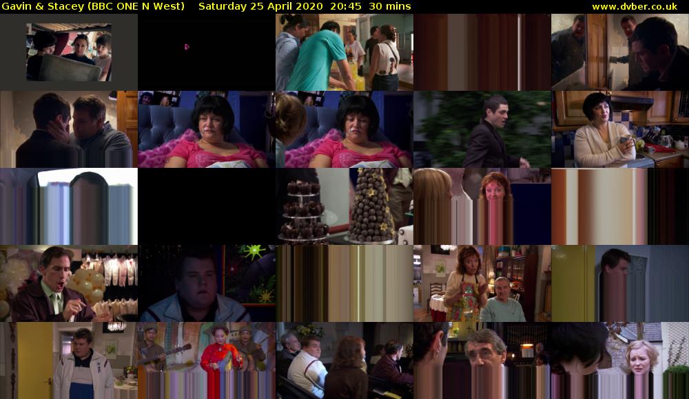 Gavin & Stacey (BBC ONE N West) Saturday 25 April 2020 20:45 - 21:15