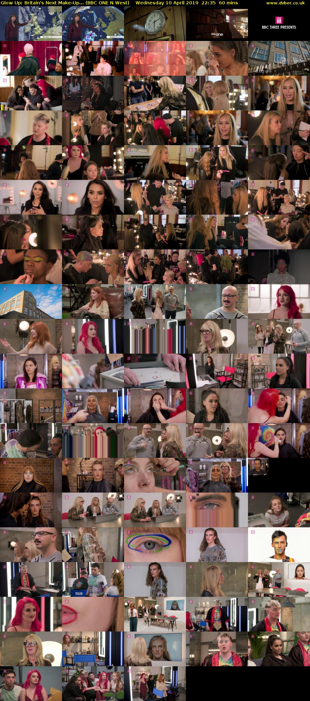 Glow Up: Britain's Next Make-Up... (BBC ONE N West) Wednesday 10 April 2019 22:35 - 23:35