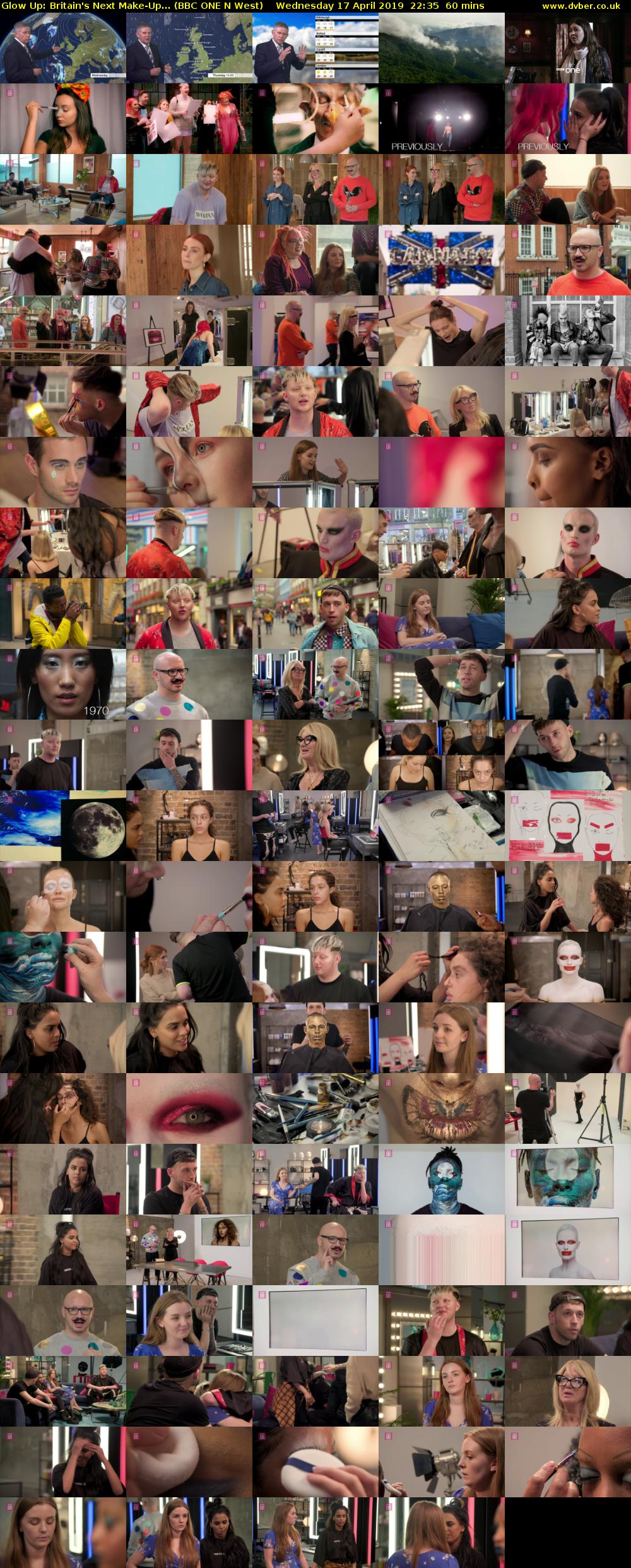 Glow Up: Britain's Next Make-Up... (BBC ONE N West) Wednesday 17 April 2019 22:35 - 23:35