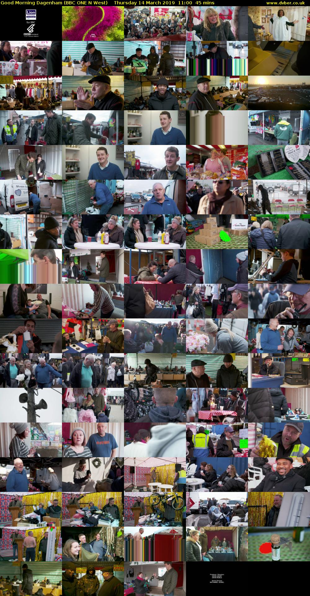 Good Morning Dagenham (BBC ONE N West) Thursday 14 March 2019 11:00 - 11:45