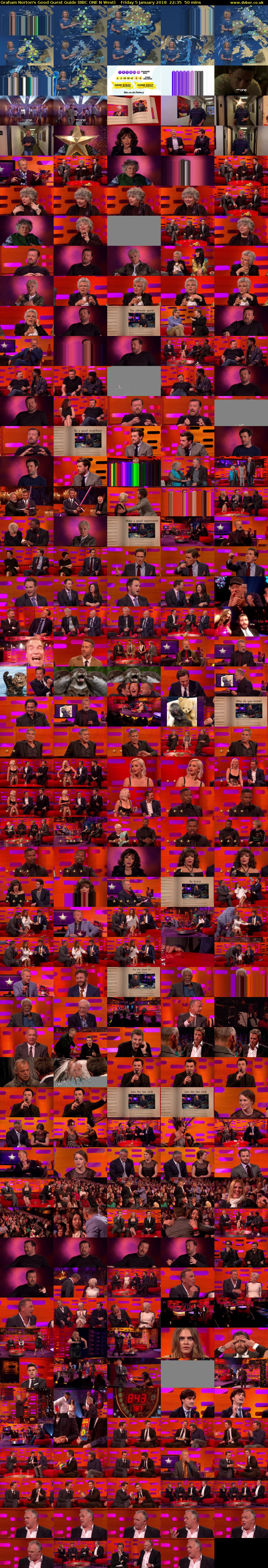 Graham Norton's Good Guest Guide (BBC ONE N West) Friday 5 January 2018 22:35 - 23:25