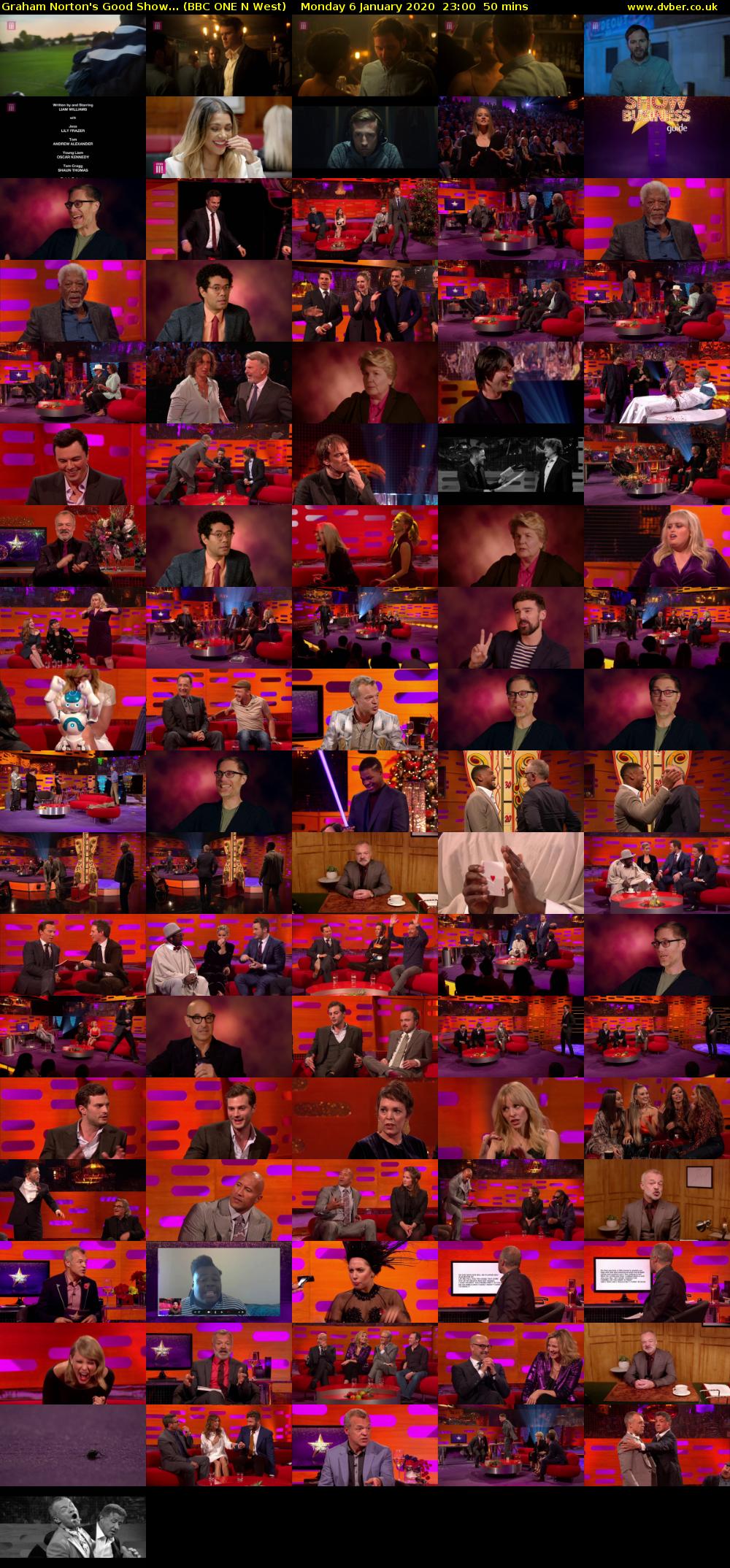 Graham Norton's Good Show... (BBC ONE N West) Monday 6 January 2020 23:00 - 23:50