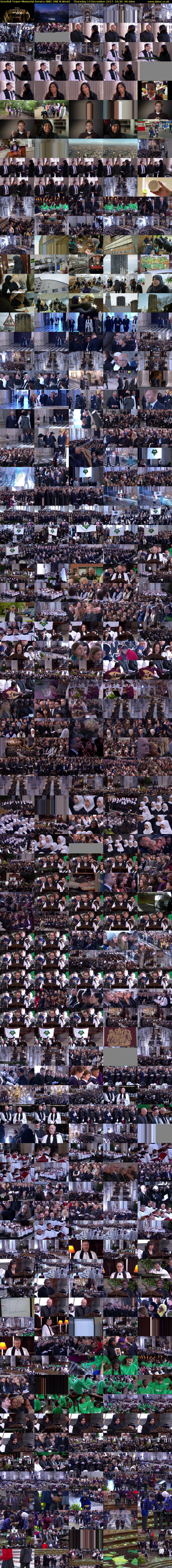 Grenfell Tower Memorial Service (BBC ONE N West) Thursday 14 December 2017 10:30 - 12:00
