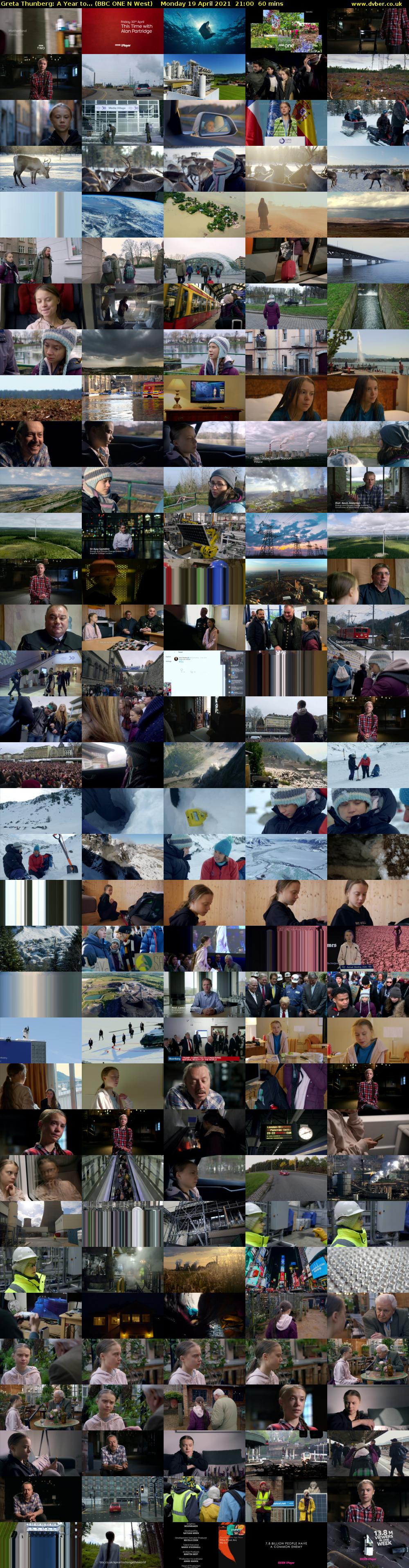Greta Thunberg: A Year to... (BBC ONE N West) Monday 19 April 2021 21:00 - 22:00