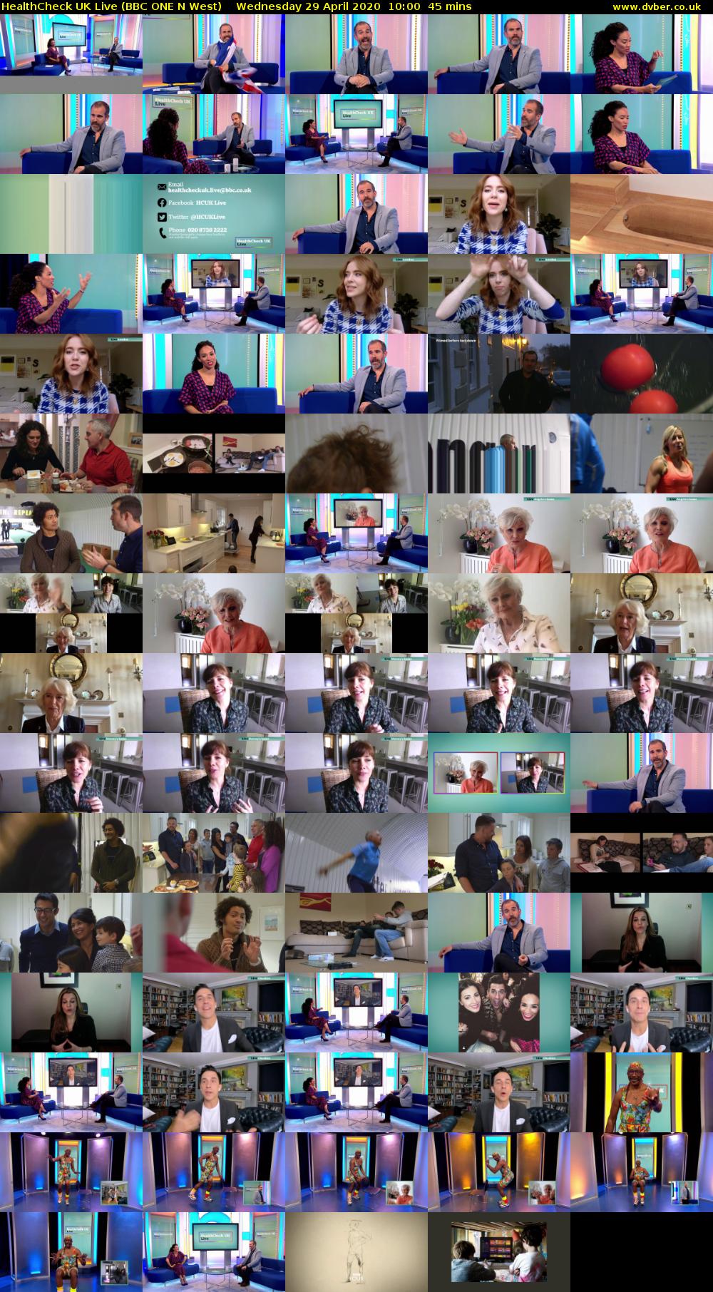 HealthCheck UK Live (BBC ONE N West) Wednesday 29 April 2020 10:00 - 10:45