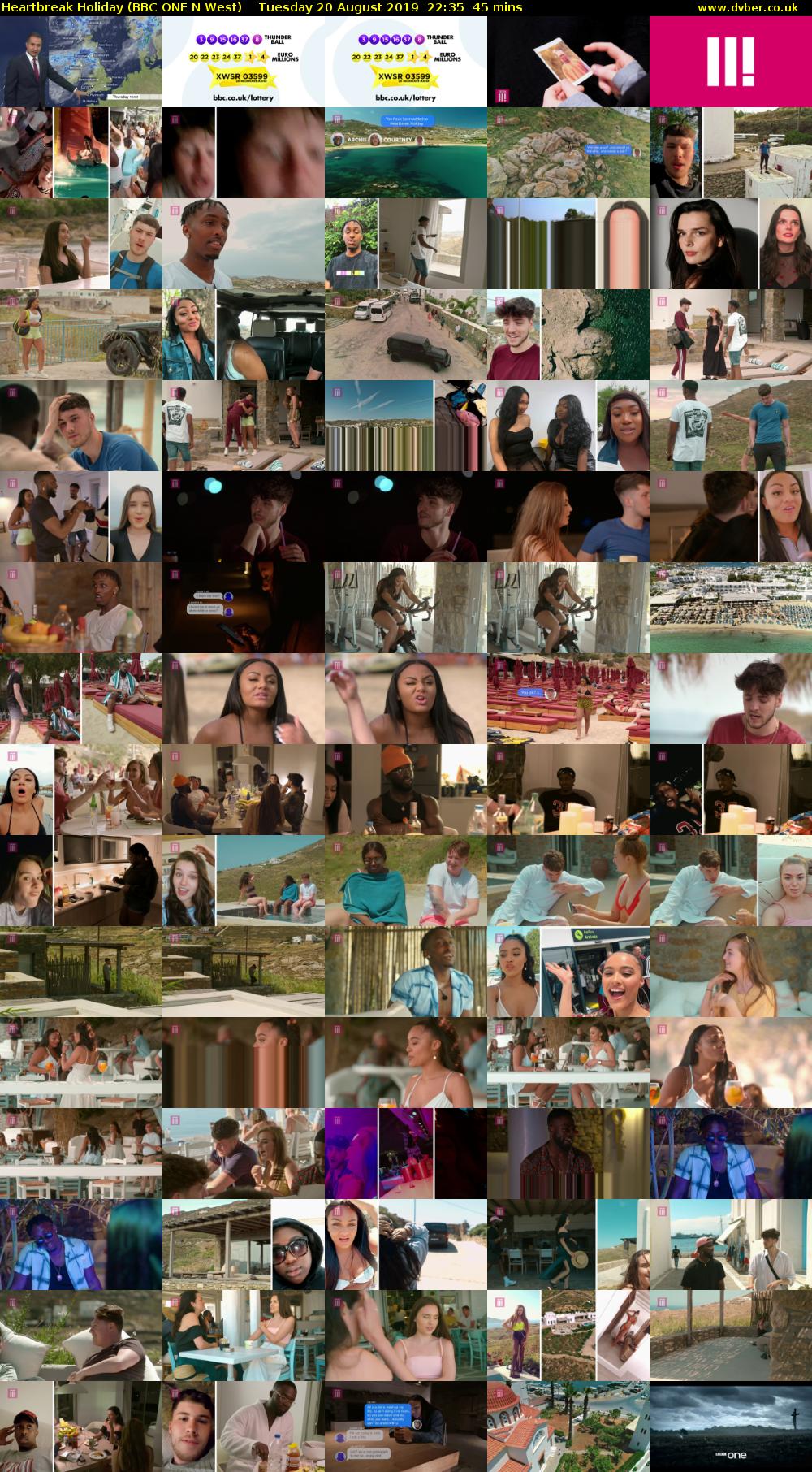 Heartbreak Holiday (BBC ONE N West) Tuesday 20 August 2019 22:35 - 23:20