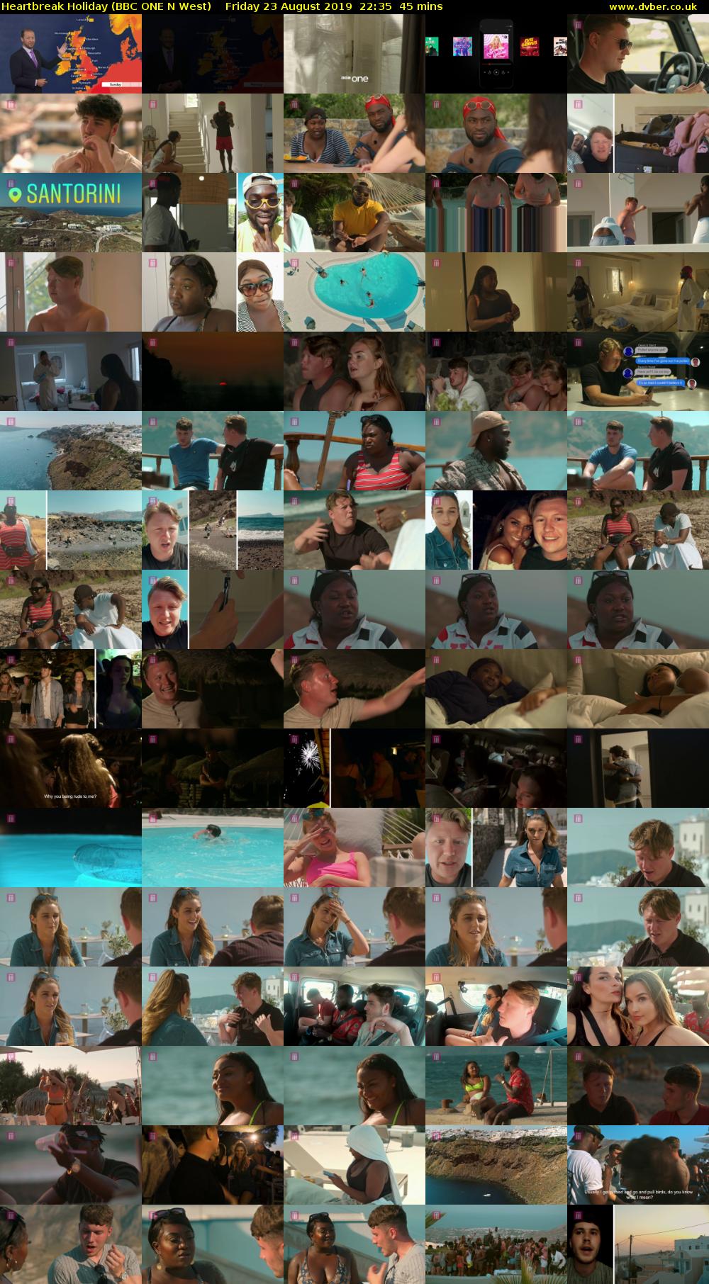 Heartbreak Holiday (BBC ONE N West) Friday 23 August 2019 22:35 - 23:20