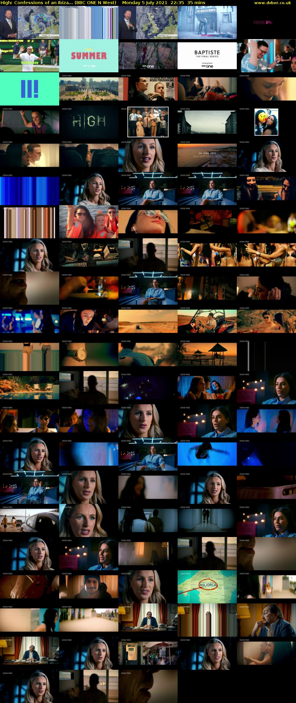 High: Confessions of an Ibiza... (BBC ONE N West) Monday 5 July 2021 22:35 - 23:10