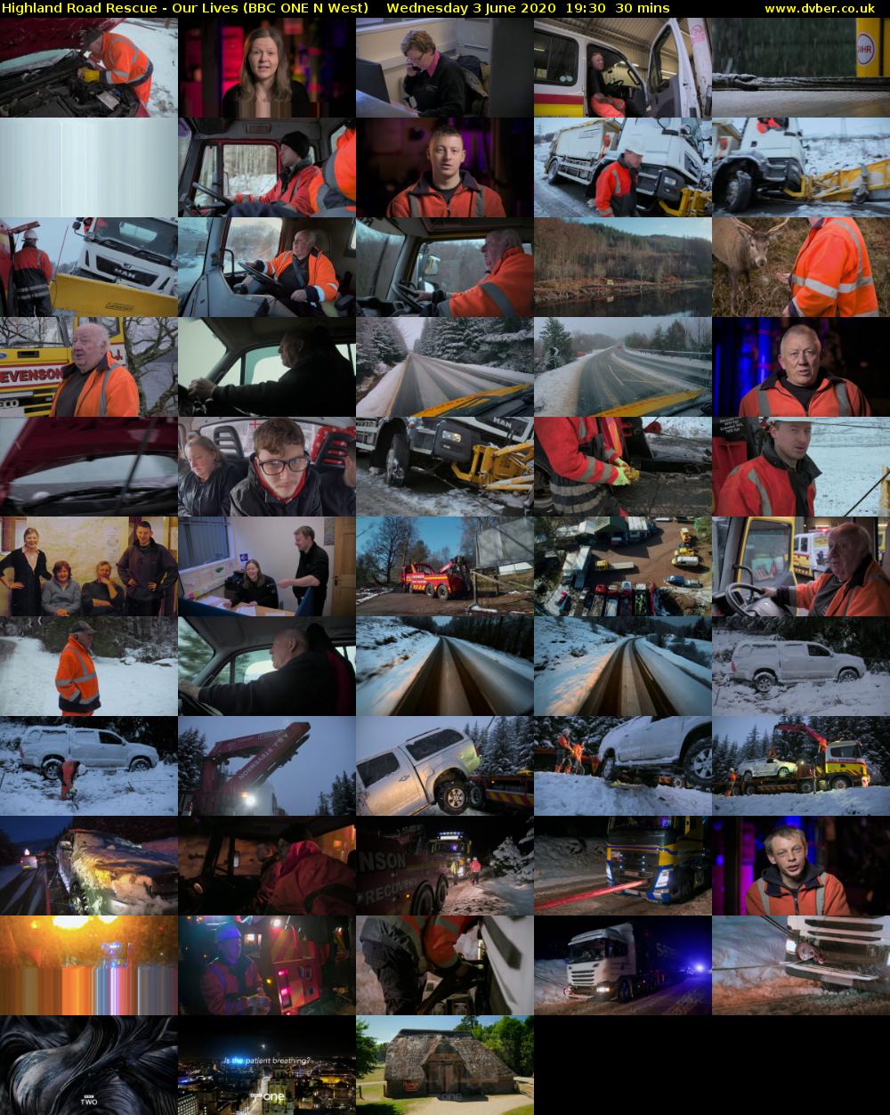 Highland Road Rescue - Our Lives (BBC ONE N West) Wednesday 3 June 2020 19:30 - 20:00