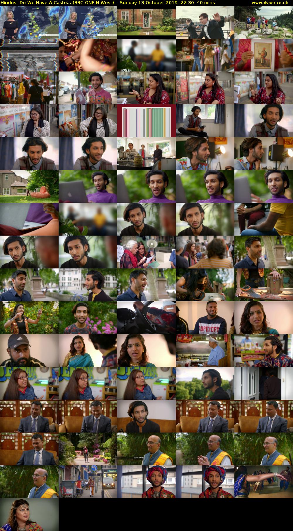 Hindus: Do We Have A Caste... (BBC ONE N West) Sunday 13 October 2019 22:30 - 23:10