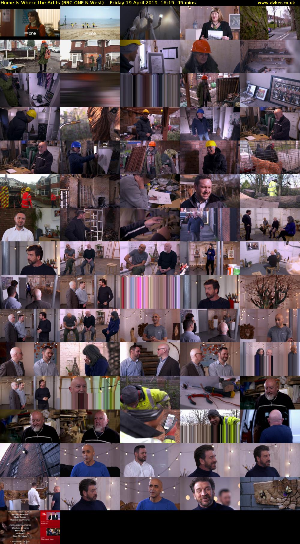 Home Is Where the Art Is (BBC ONE N West) Friday 19 April 2019 16:15 - 17:00