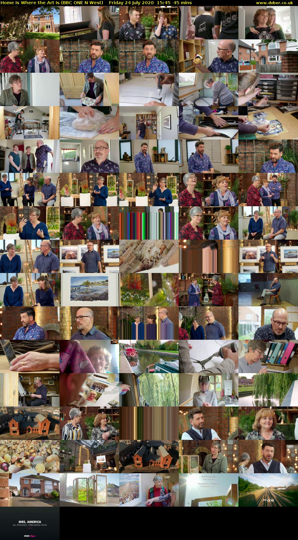 Home Is Where the Art Is (BBC ONE N West) Friday 24 July 2020 15:45 - 16:30