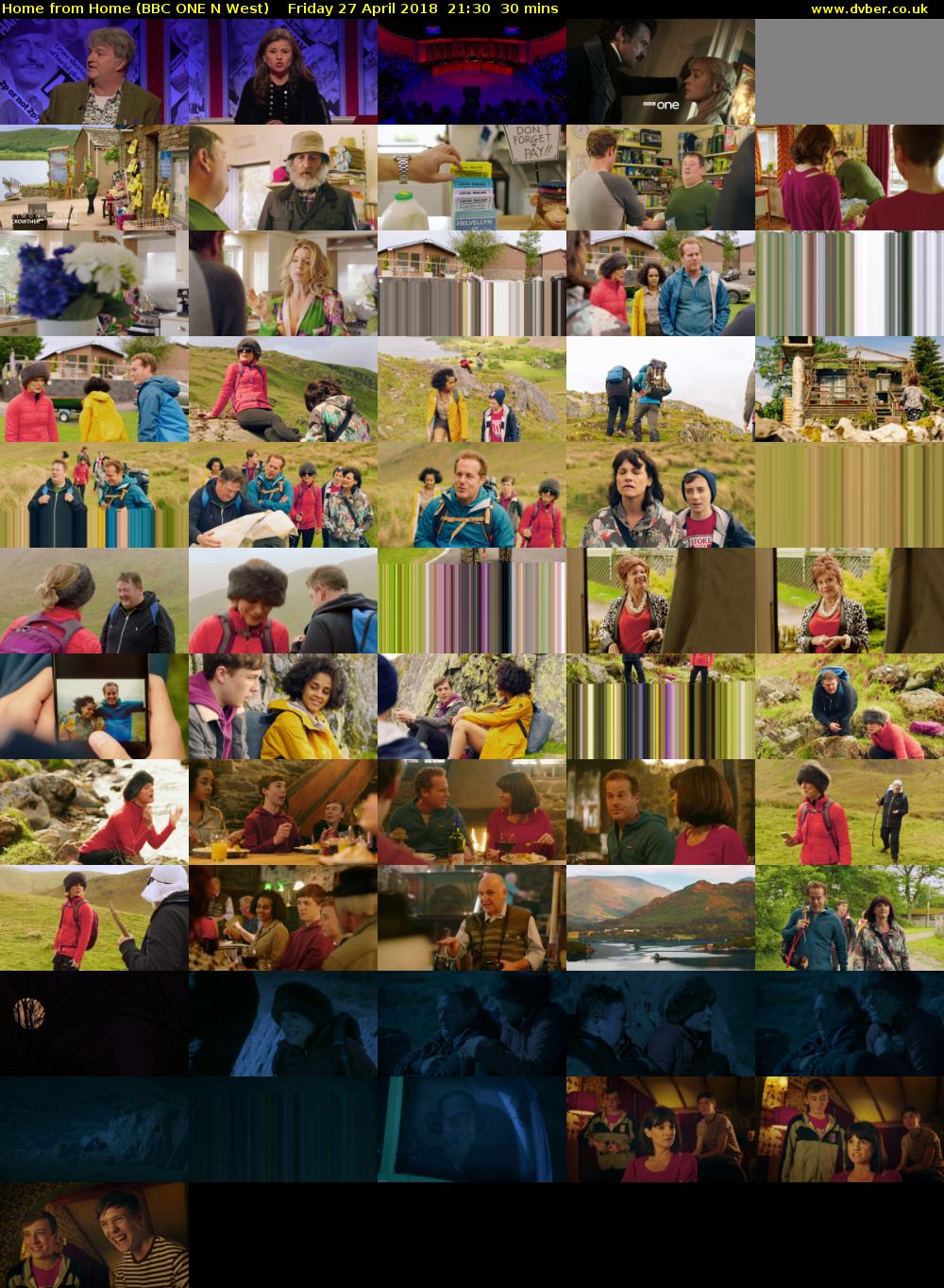 Home from Home (BBC ONE N West) Friday 27 April 2018 21:30 - 22:00