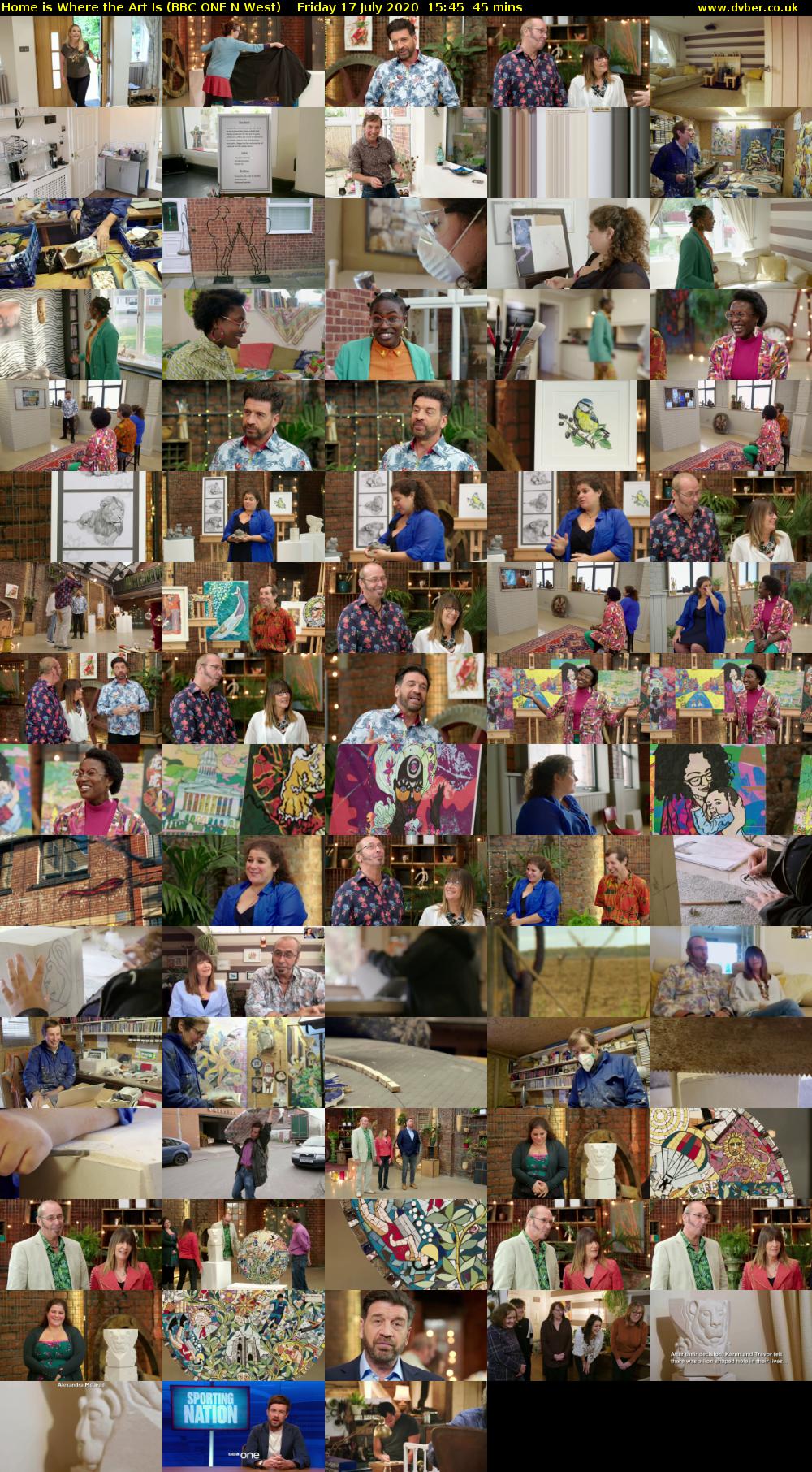 Home is Where the Art Is (BBC ONE N West) Friday 17 July 2020 15:45 - 16:30