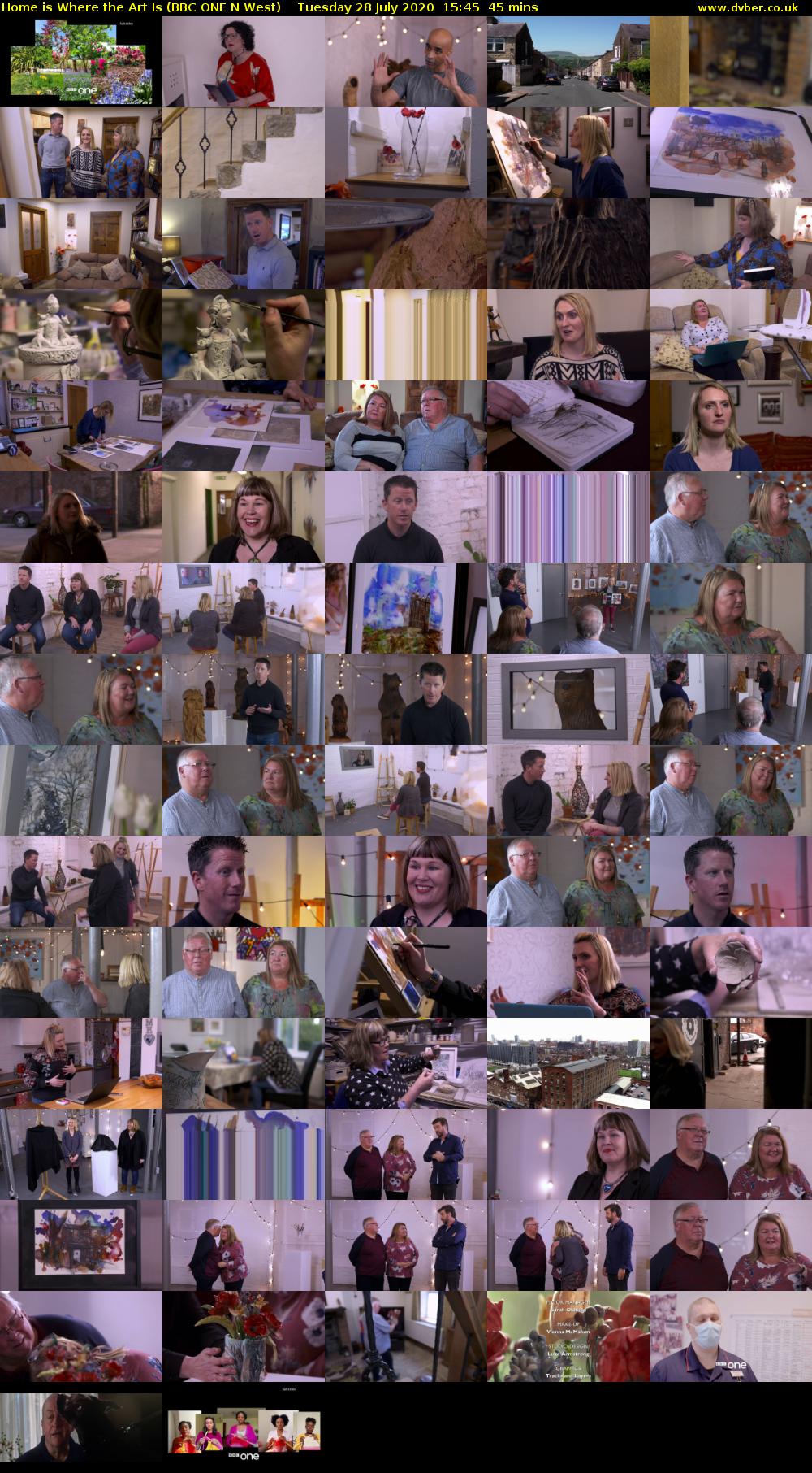 Home is Where the Art Is (BBC ONE N West) Tuesday 28 July 2020 15:45 - 16:30