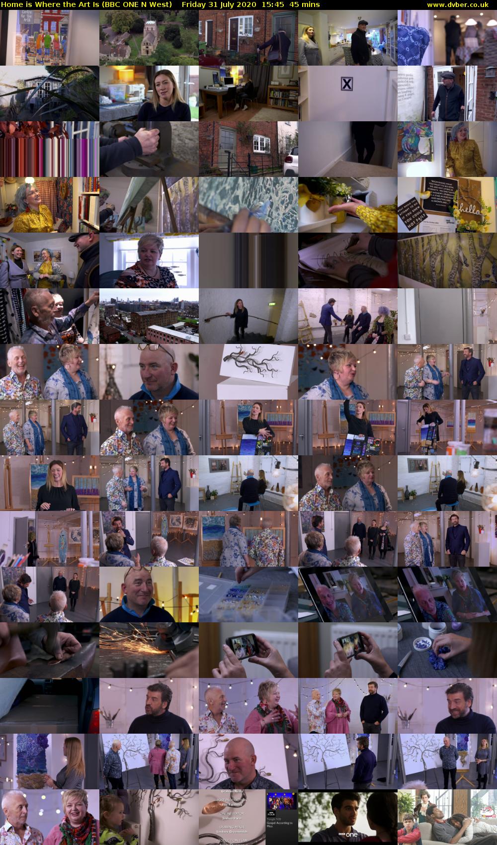 Home is Where the Art Is (BBC ONE N West) Friday 31 July 2020 15:45 - 16:30