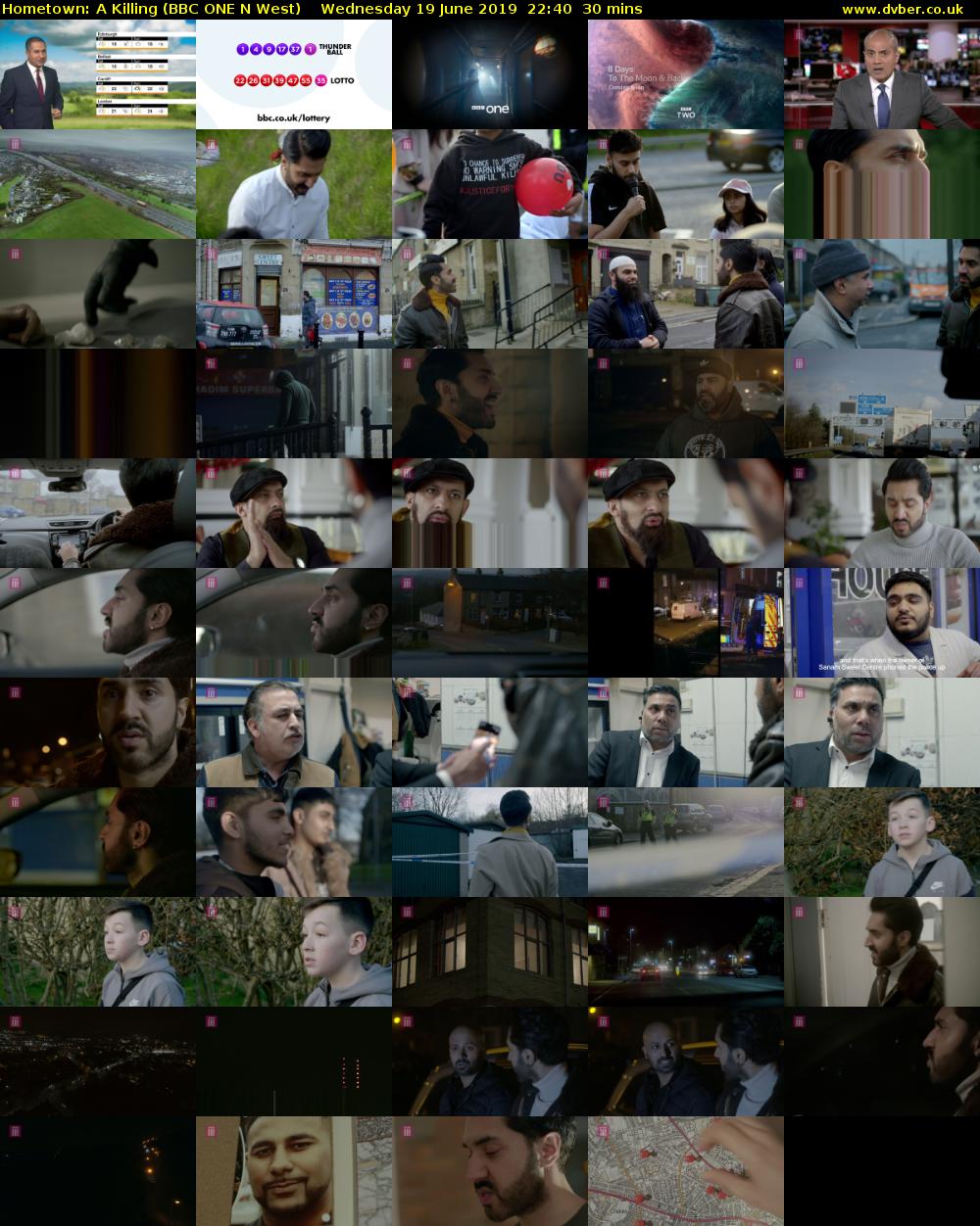 Hometown: A Killing (BBC ONE N West) Wednesday 19 June 2019 22:40 - 23:10