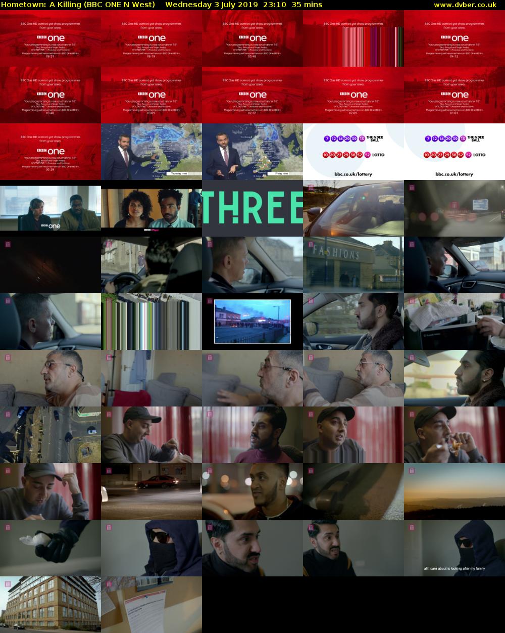 Hometown: A Killing (BBC ONE N West) Wednesday 3 July 2019 23:10 - 23:45