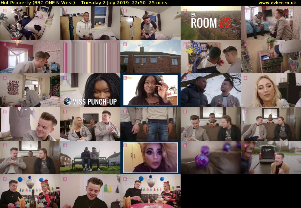 Hot Property (BBC ONE N West) Tuesday 2 July 2019 22:50 - 23:15
