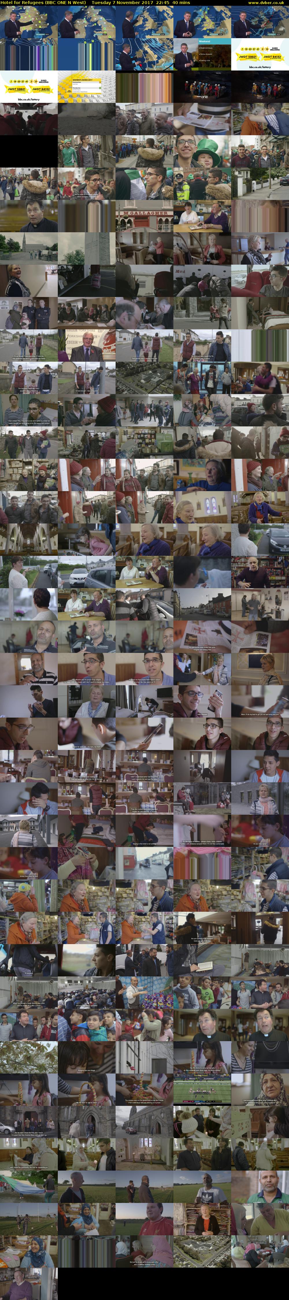 Hotel for Refugees (BBC ONE N West) Tuesday 7 November 2017 22:45 - 23:25