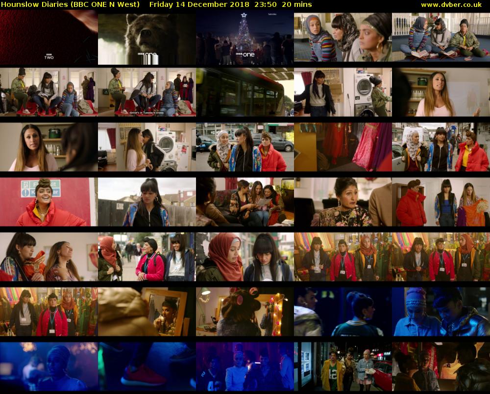 Hounslow Diaries (BBC ONE N West) Friday 14 December 2018 23:50 - 00:10