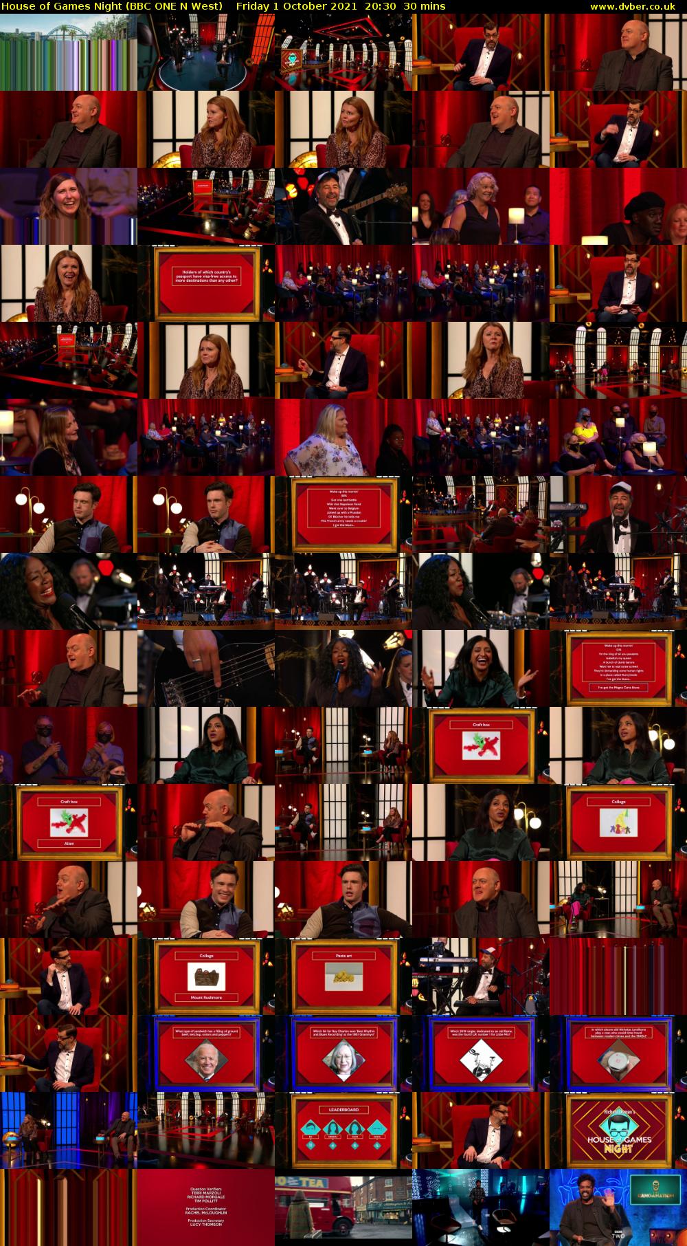 House of Games Night (BBC ONE N West) Friday 1 October 2021 20:30 - 21:00