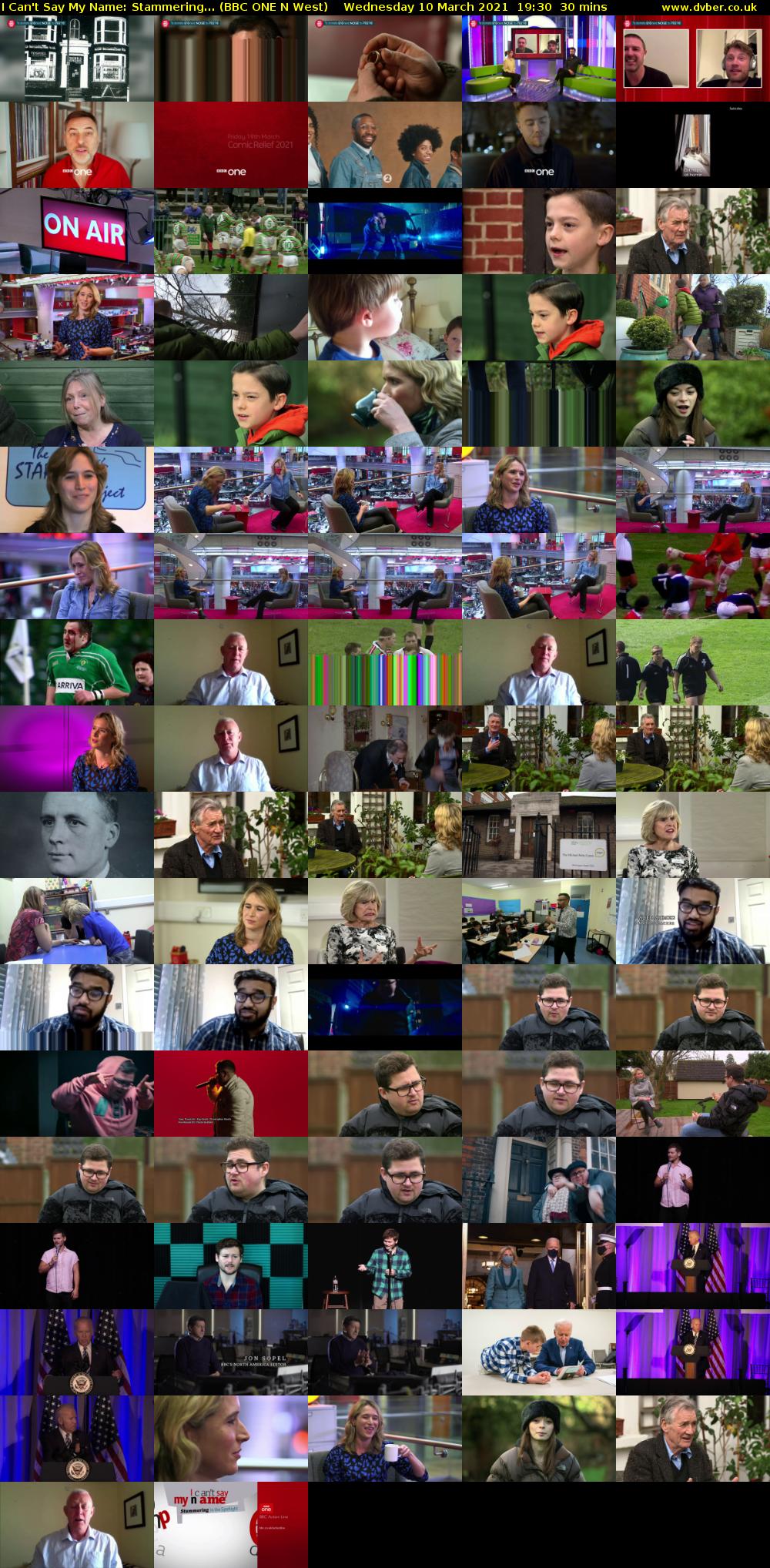 I Can't Say My Name: Stammering... (BBC ONE N West) Wednesday 10 March 2021 19:30 - 20:00