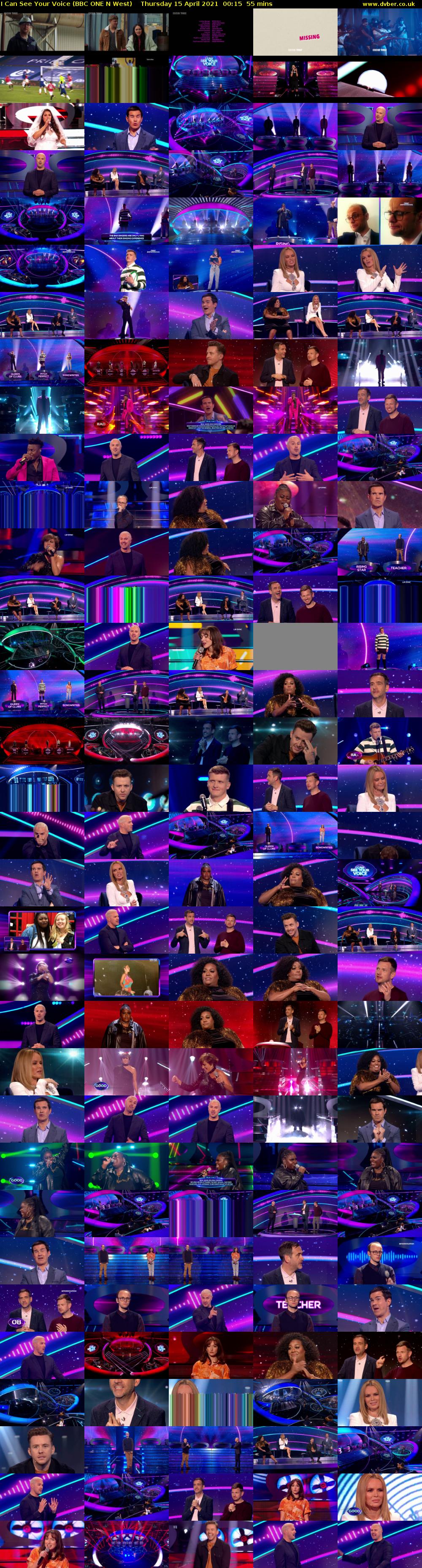 I Can See Your Voice (BBC ONE N West) Thursday 15 April 2021 00:15 - 01:10