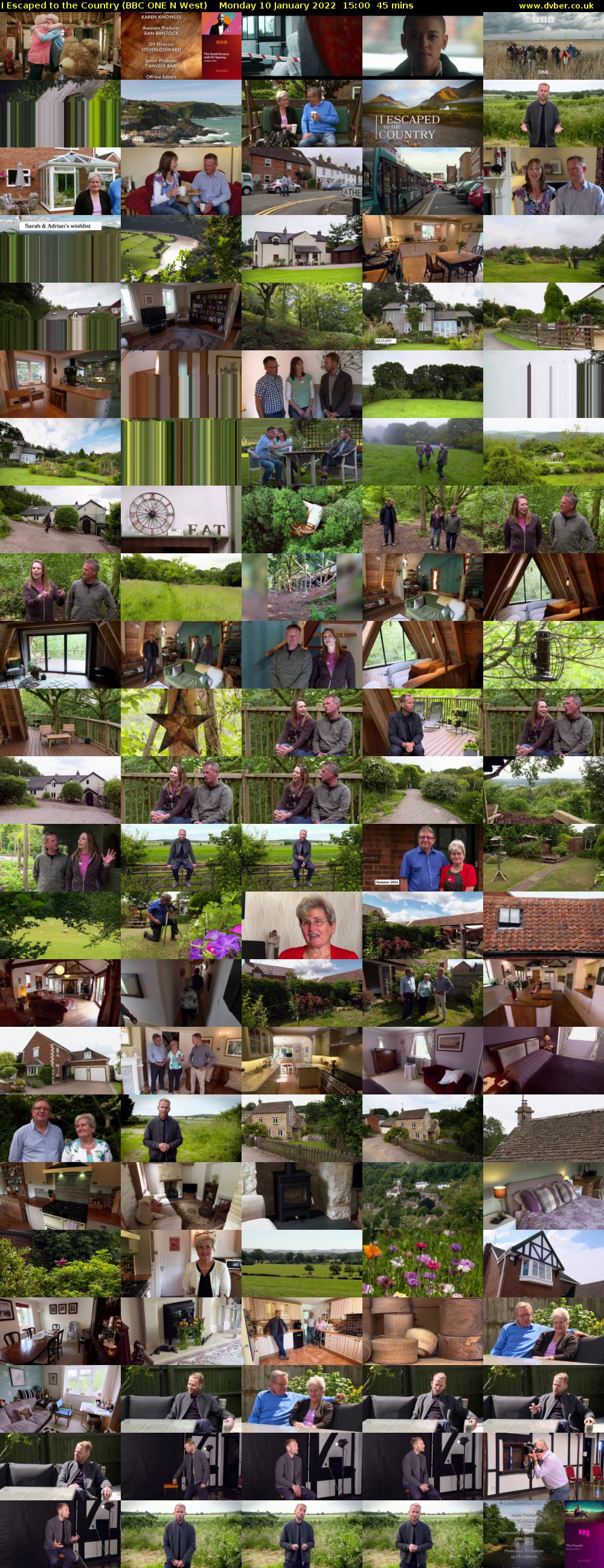 I Escaped to the Country (BBC ONE N West) Monday 10 January 2022 15:00 - 15:45