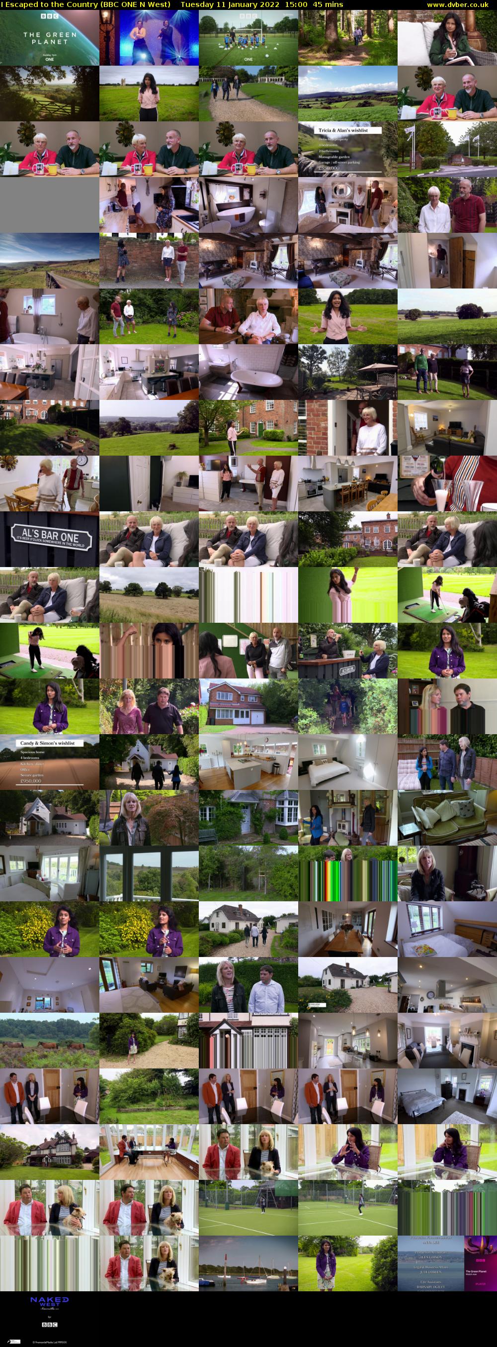 I Escaped to the Country (BBC ONE N West) Tuesday 11 January 2022 15:00 - 15:45