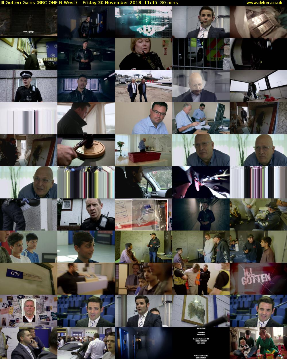 Ill Gotten Gains (BBC ONE N West) Friday 30 November 2018 11:45 - 12:15