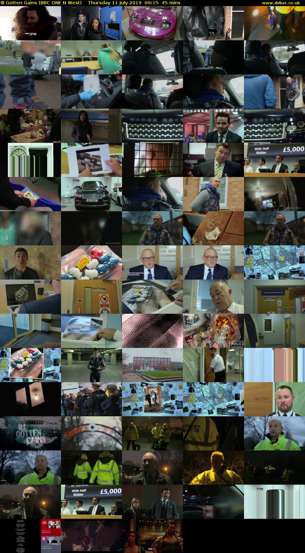 Ill Gotten Gains (BBC ONE N West) Thursday 11 July 2019 09:15 - 10:00