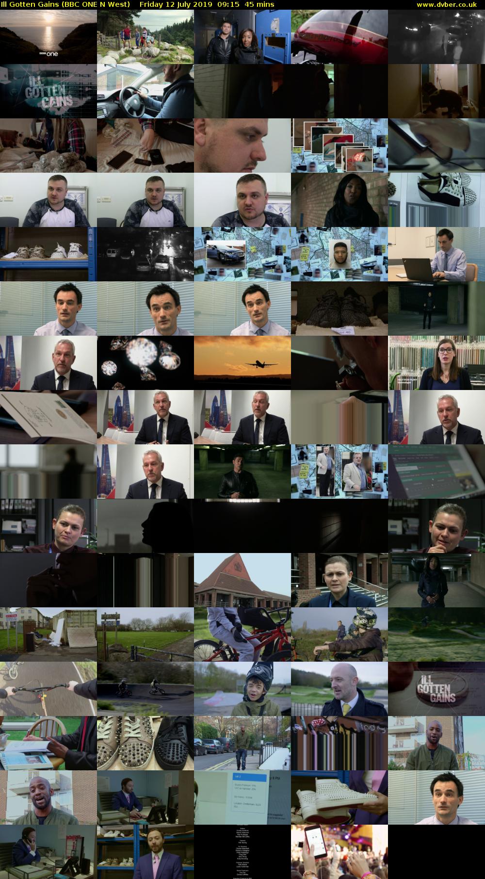 Ill Gotten Gains (BBC ONE N West) Friday 12 July 2019 09:15 - 10:00