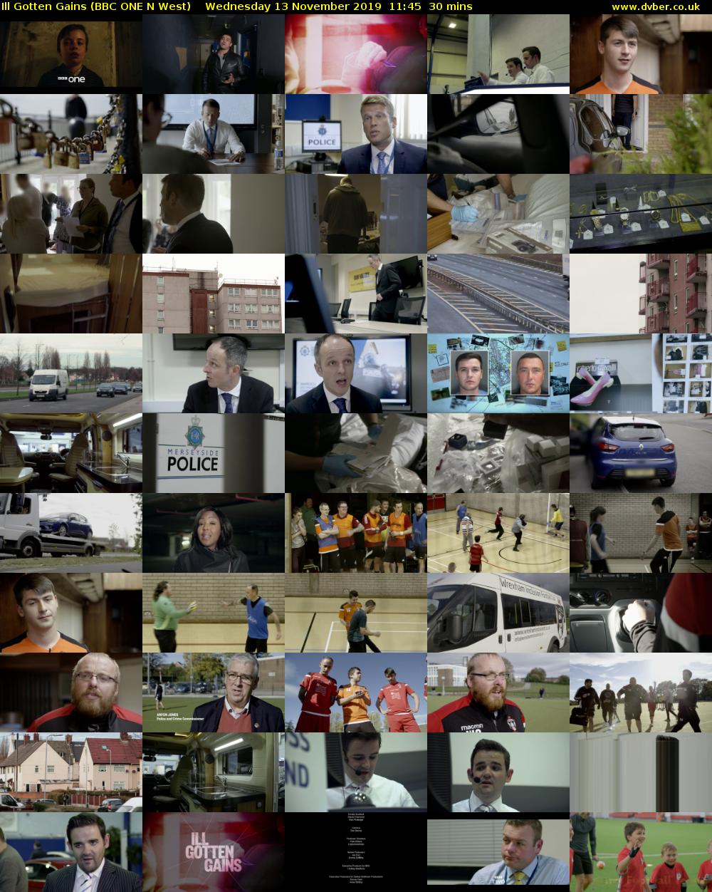 Ill Gotten Gains (BBC ONE N West) Wednesday 13 November 2019 11:45 - 12:15