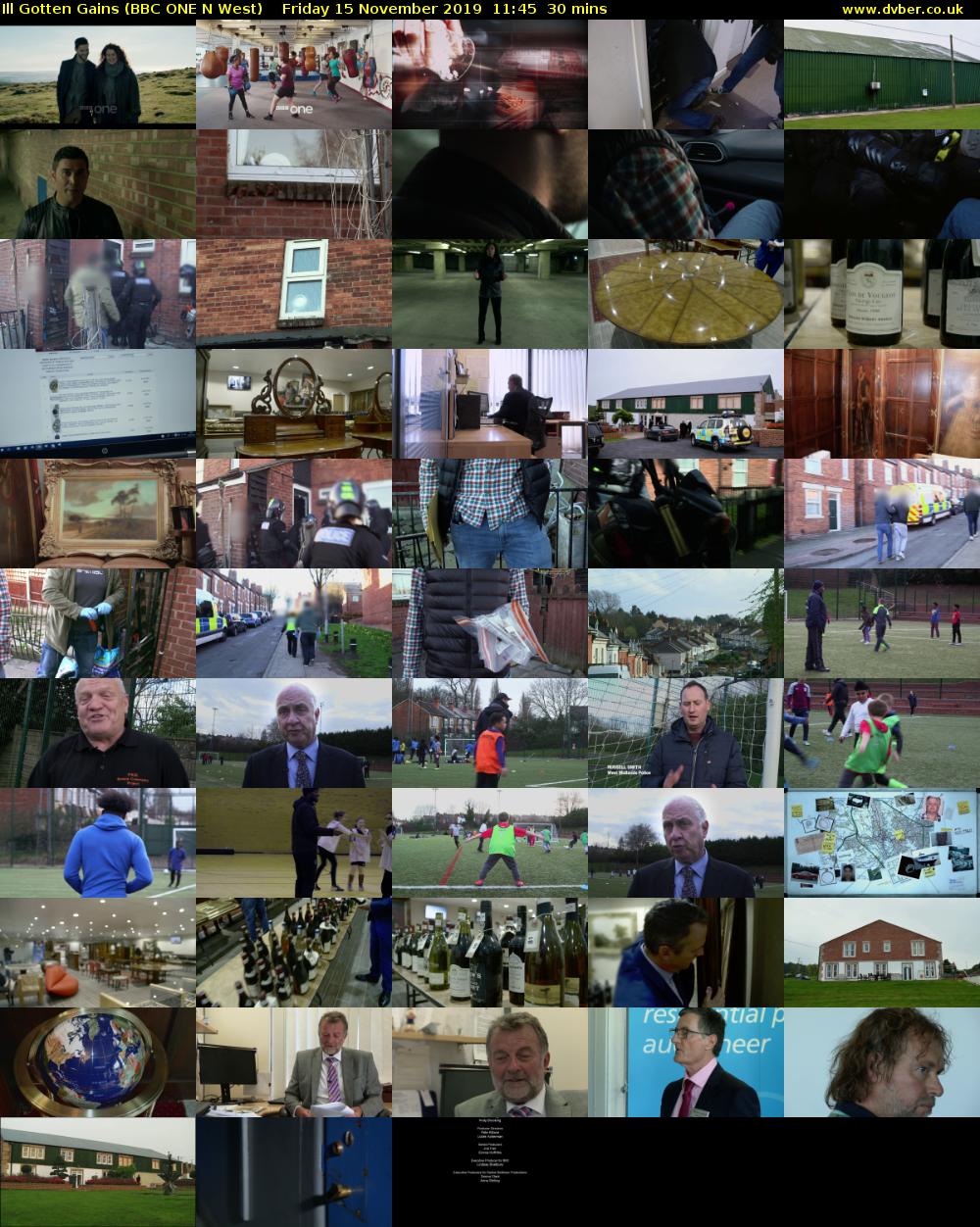 Ill Gotten Gains (BBC ONE N West) Friday 15 November 2019 11:45 - 12:15