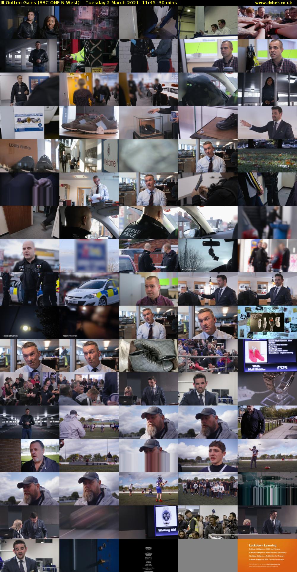 Ill Gotten Gains (BBC ONE N West) Tuesday 2 March 2021 11:45 - 12:15