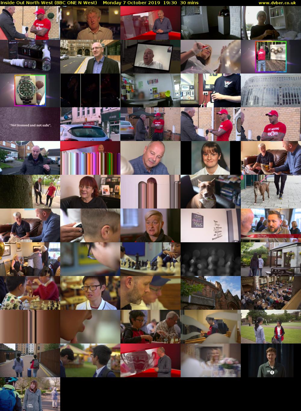 Inside Out North West (BBC ONE N West) Monday 7 October 2019 19:30 - 20:00