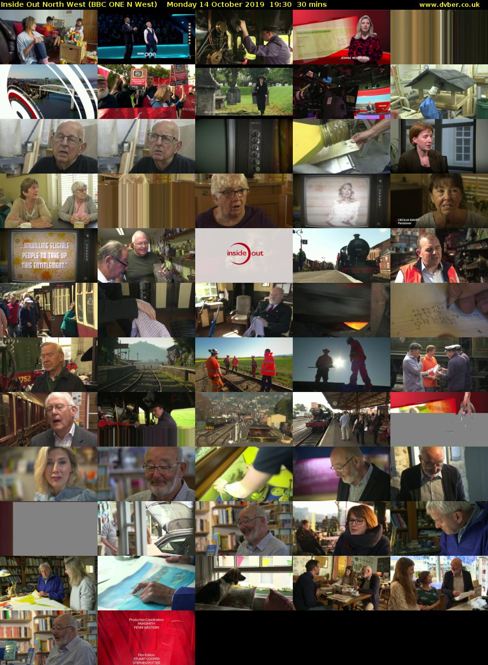 Inside Out North West (BBC ONE N West) Monday 14 October 2019 19:30 - 20:00