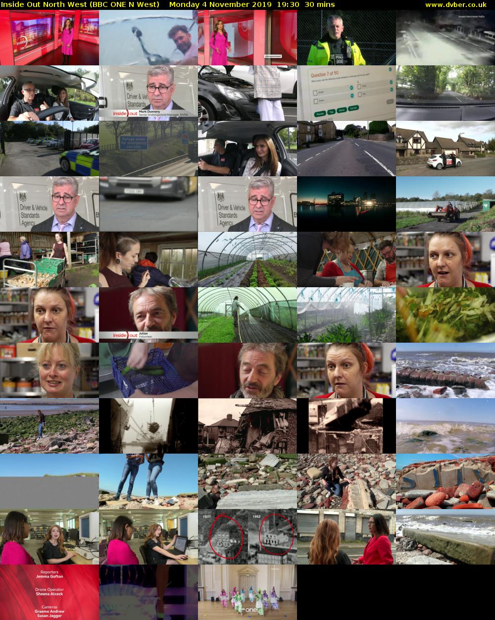 Inside Out North West (BBC ONE N West) Monday 4 November 2019 19:30 - 20:00