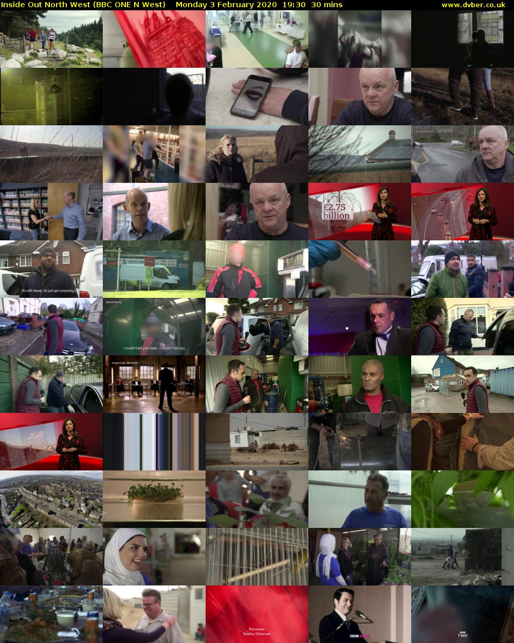Inside Out North West (BBC ONE N West) Monday 3 February 2020 19:30 - 20:00