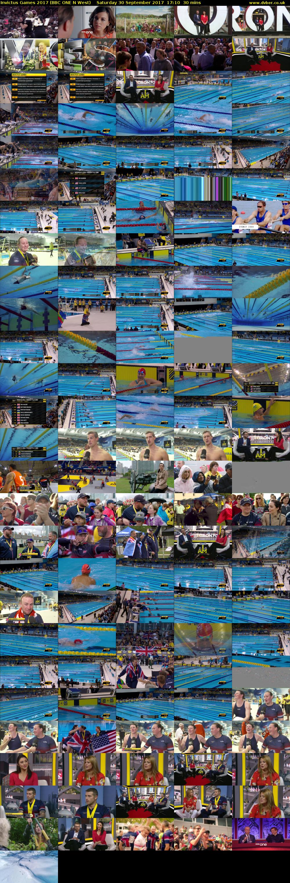 Invictus Games 2017 (BBC ONE N West) Saturday 30 September 2017 17:10 - 17:40