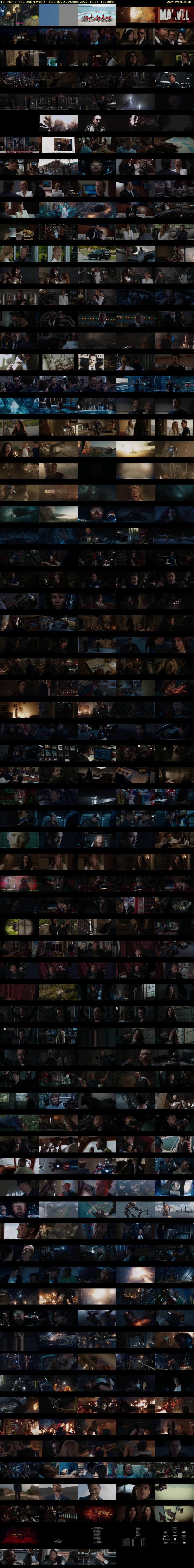 Iron Man 3 (BBC ONE N West) Saturday 21 August 2021 19:25 - 21:25