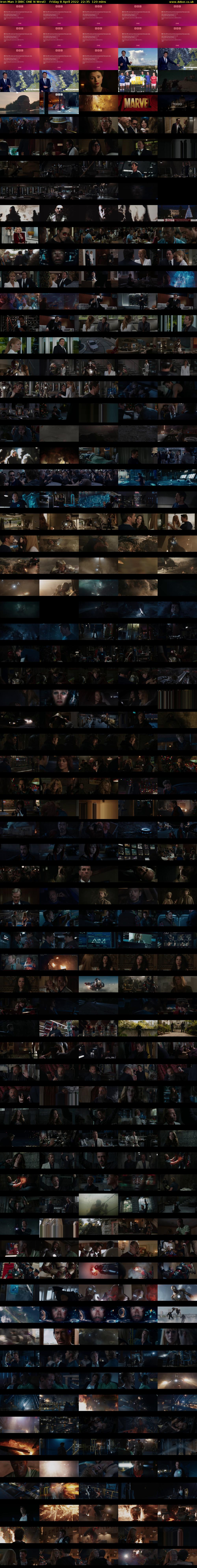 Iron Man 3 (BBC ONE N West) Friday 8 April 2022 22:35 - 00:35