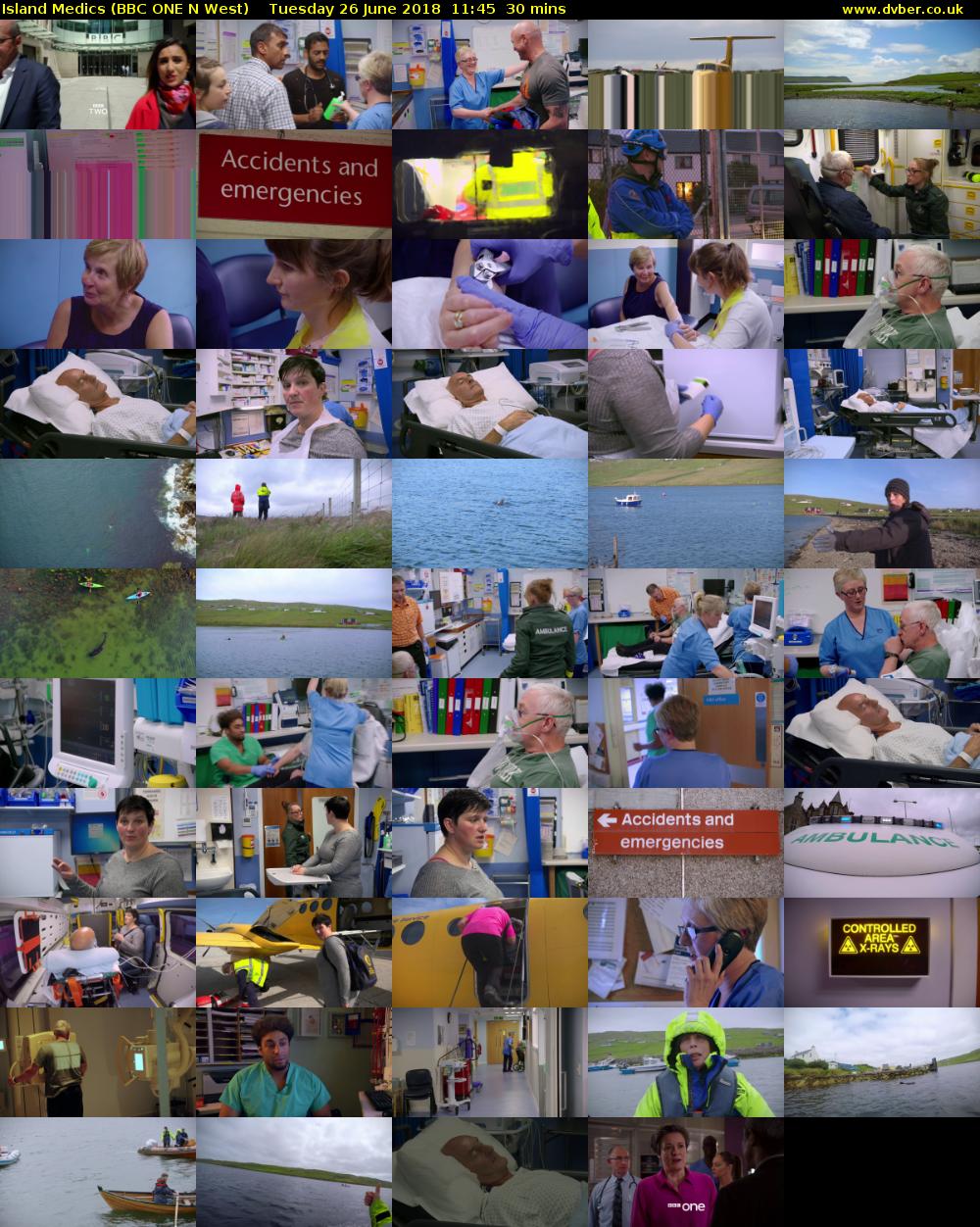 Island Medics (BBC ONE N West) Tuesday 26 June 2018 11:45 - 12:15
