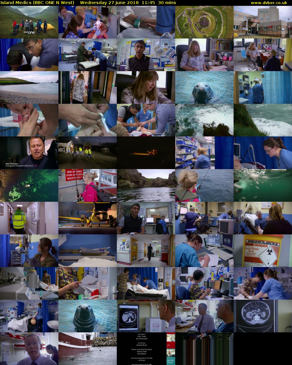 Island Medics (BBC ONE N West) Wednesday 27 June 2018 11:45 - 12:15