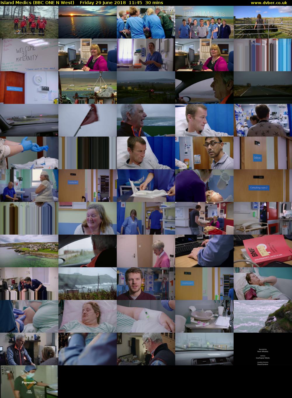Island Medics (BBC ONE N West) Friday 29 June 2018 11:45 - 12:15