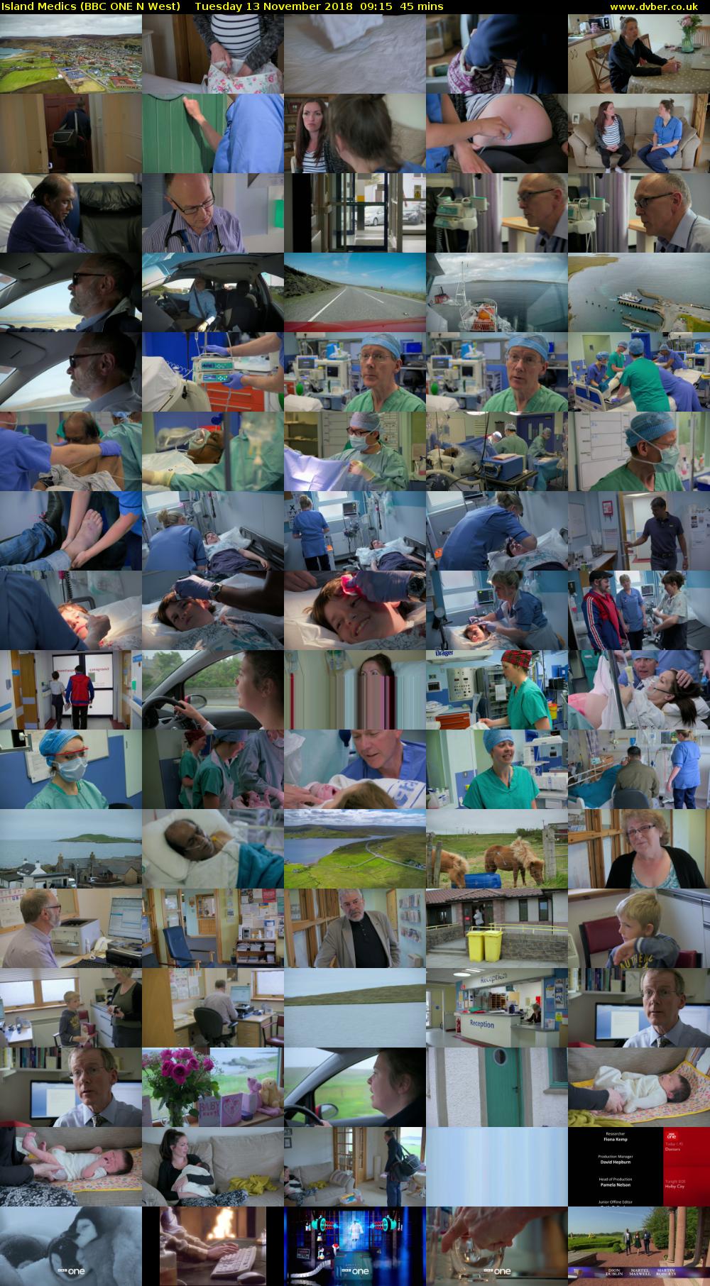 Island Medics (BBC ONE N West) Tuesday 13 November 2018 09:15 - 10:00