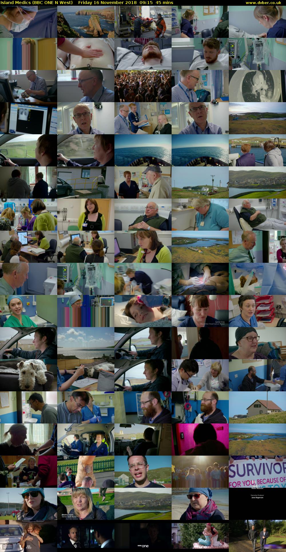 Island Medics (BBC ONE N West) Friday 16 November 2018 09:15 - 10:00