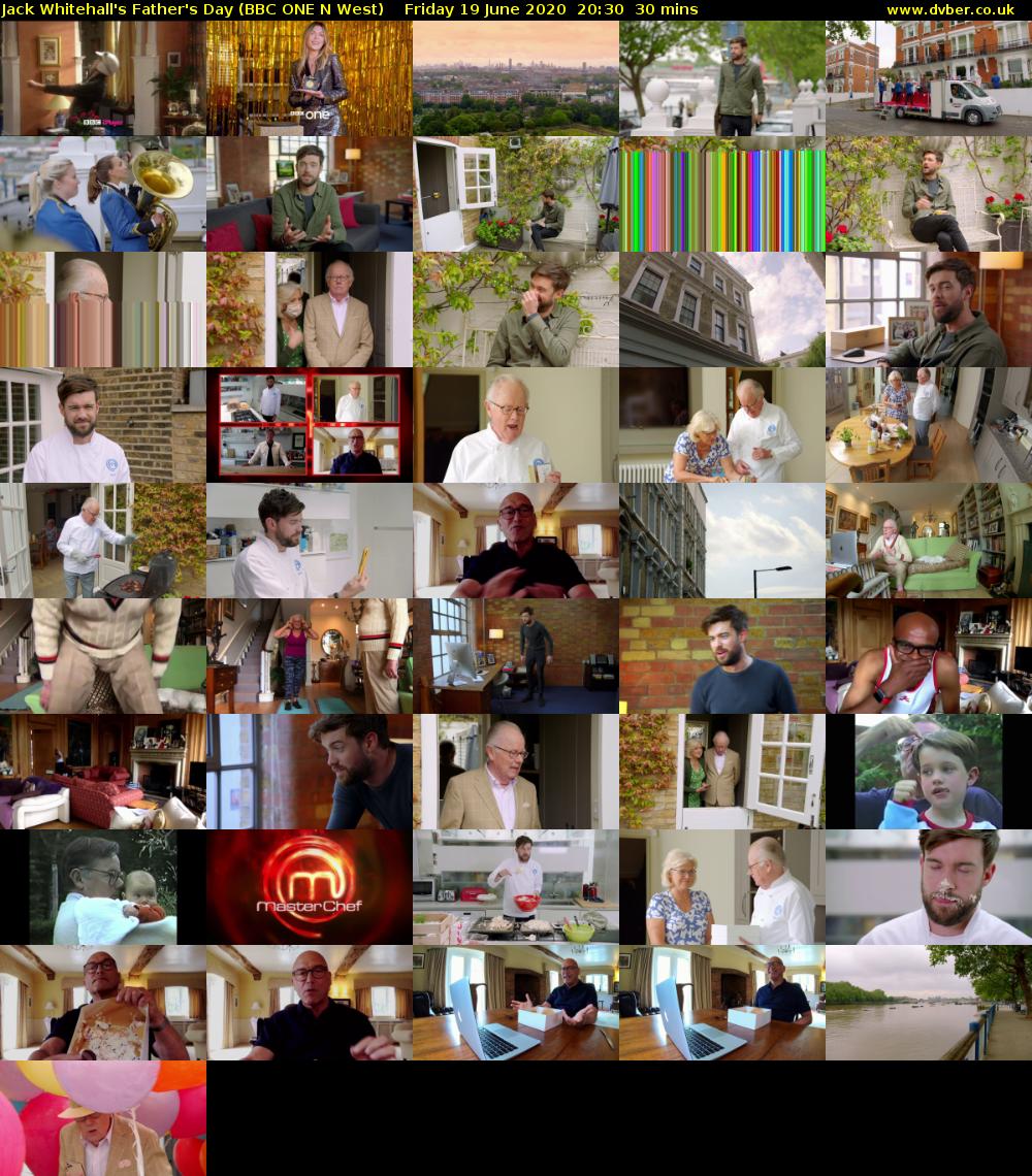 Jack Whitehall's Father's Day (BBC ONE N West) Friday 19 June 2020 20:30 - 21:00