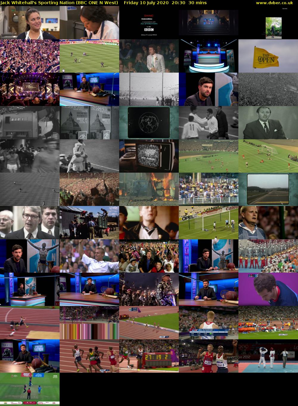 Jack Whitehall's Sporting Nation (BBC ONE N West) Friday 10 July 2020 20:30 - 21:00